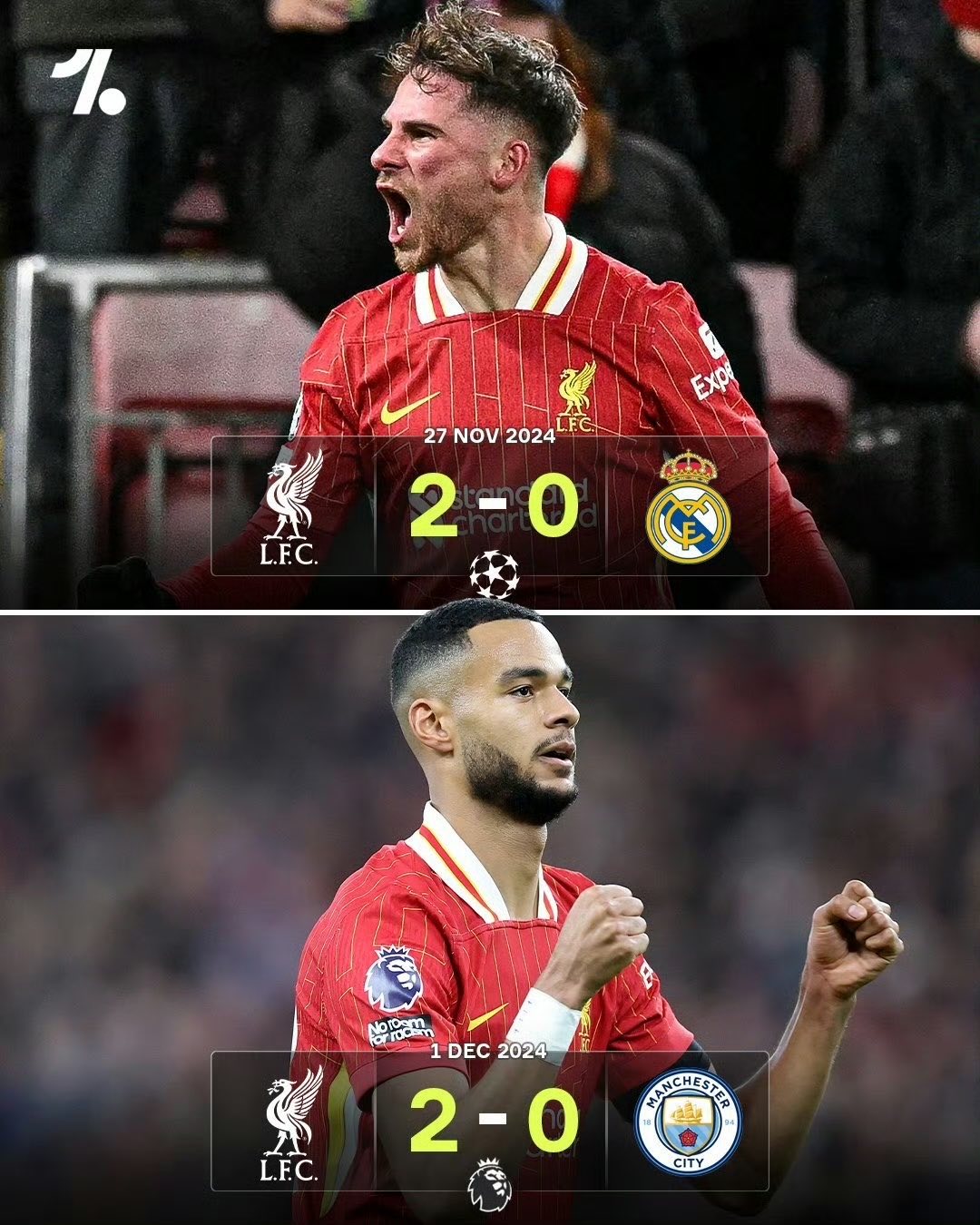 利物浦击败卫冕冠军，实力尽显